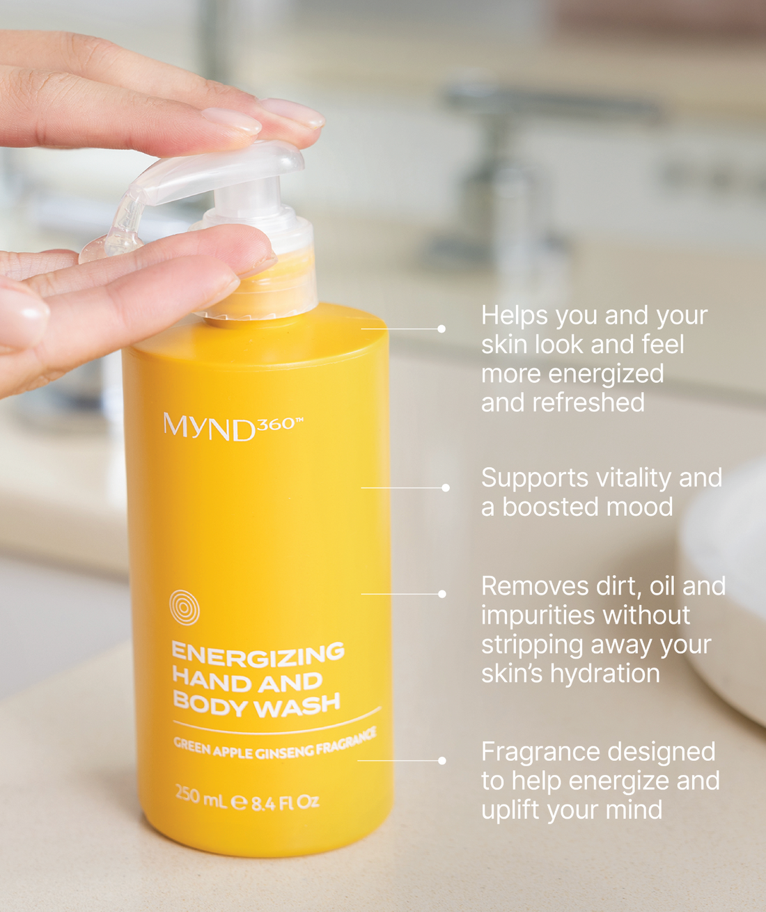 MYND360™ Energizing Hand and Body Wash