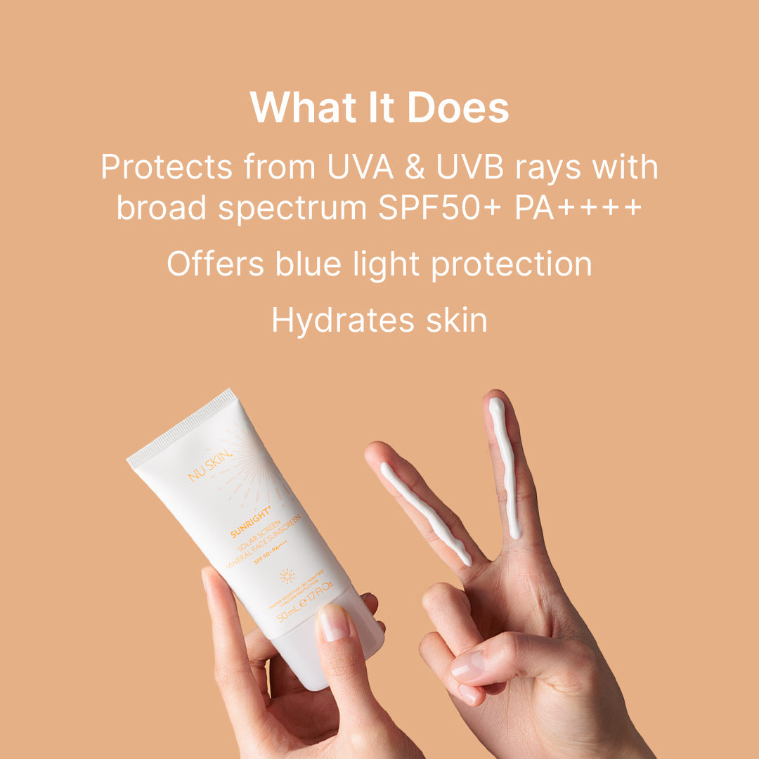 Sunright® Solar Screen Mineral Face Sunscreen Broad Spectrum SPF 50+